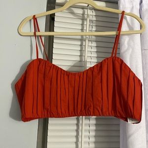 Burnt orange crop top